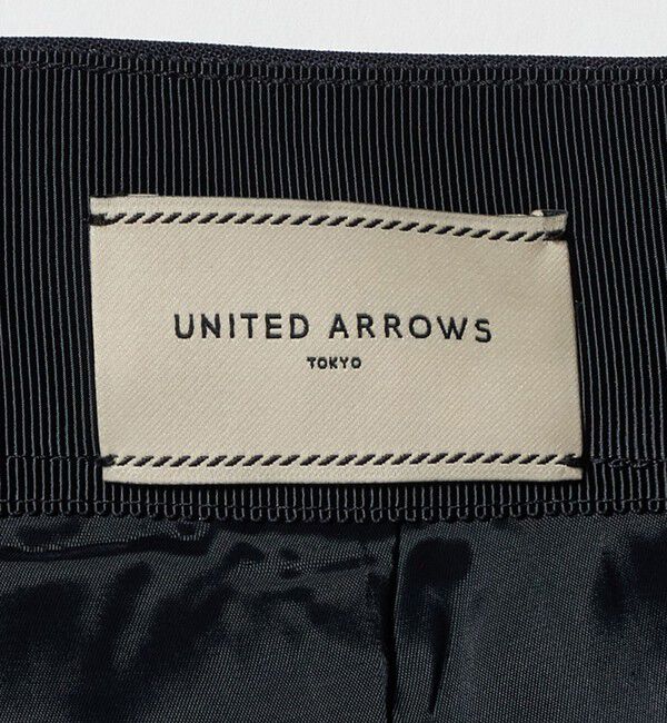UNITED ARROWS「レース コンビ ストレートパンツ」|スラックス|