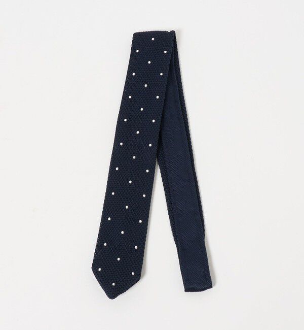 UNITED ARROWS green label relaxing「GLR ポリエステル ウォッシャブル ニット ドット ネクタイ ニットタイ」|ネクタイ・蝶ネクタイ|NAVY