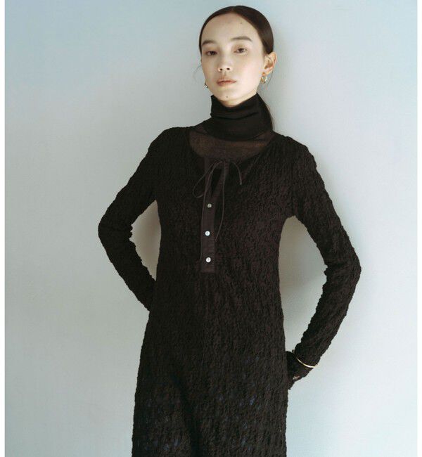 UNITED ARROWS green label relaxing「＜SEASONAL COLLECTION＞ハイゲージ シアー タートル プルオーバー ウォッシャブル」|ニット・セーター|