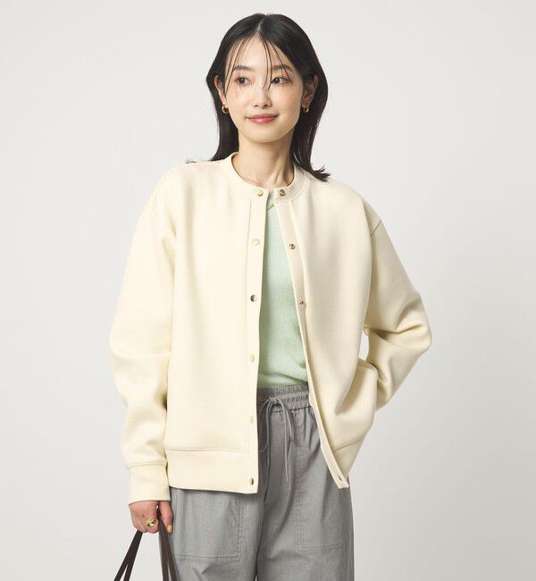 UNITED ARROWS green label relaxing「ダンボール ノーカラー カーディガン」|カーディガン|