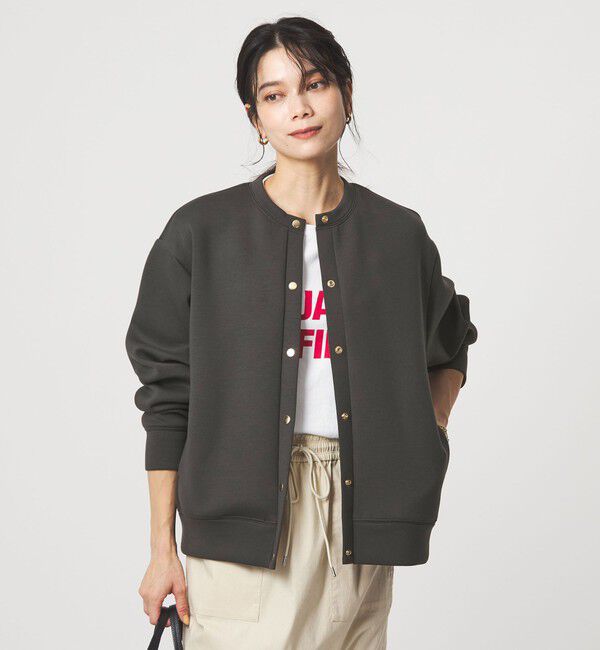 UNITED ARROWS green label relaxing「ダンボール ノーカラー カーディガン」|カーディガン|