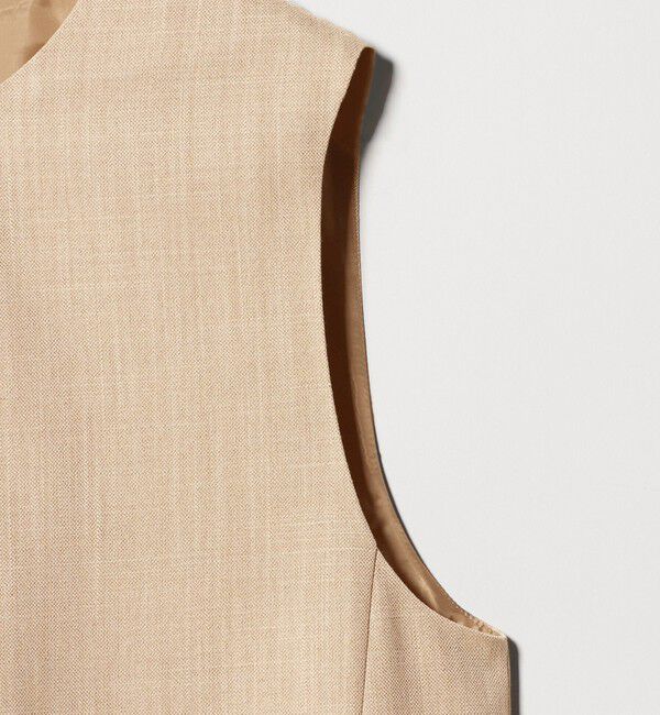 UNITED ARROWS green label relaxing「［size SHORTあり］リネンライク キーネック ジャンパースカート」|ジャンパースカート|