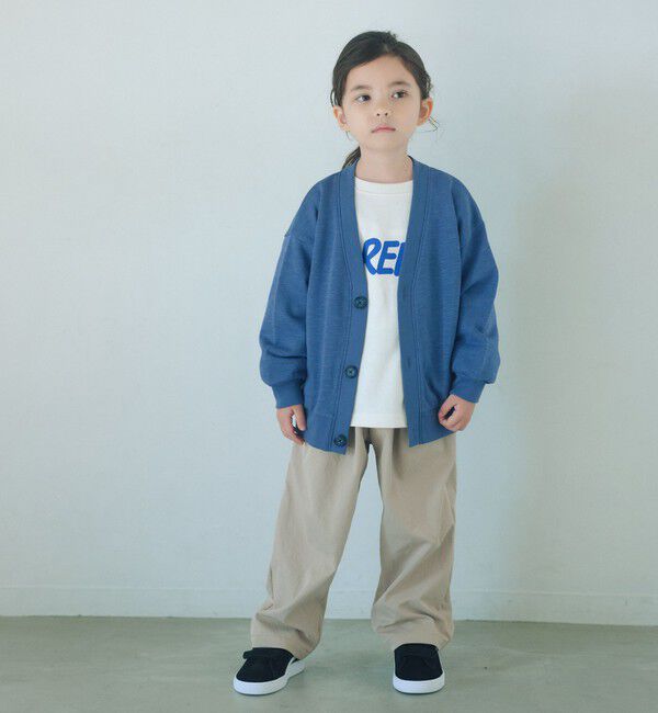 UNITED ARROWS green label relaxing「裏毛 Vネック カーディガン / キッズ  100cm-160cm」|カーディガン|