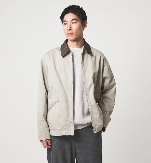 UNITED ARROWS green label relaxing「ウエストポイント ジップアップ ブルゾン」|ブルゾン・スタジャン|LT.GRAY