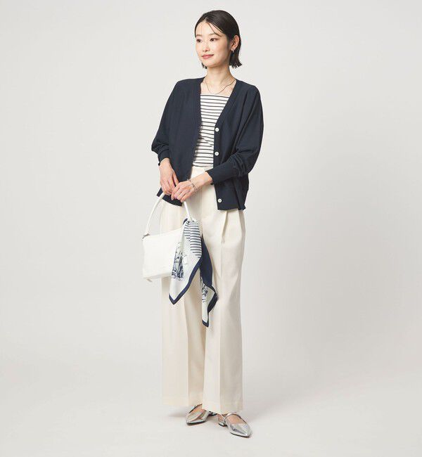 UNITED ARROWS green label relaxing「HIYOKE Vネック ニット カーディガン マシンウォッシャブル 接触冷感 UVカット 遮熱」|カーディガン|