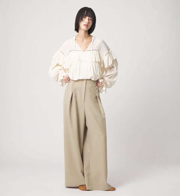 EMMEL REFINES「＜EMMEL REFINES＞EM ジプシーサップ ワイドパンツ」|チノ|