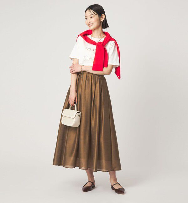 UNITED ARROWS green label relaxing「カールマイヤー タック ギャザー スカート」|フレア|