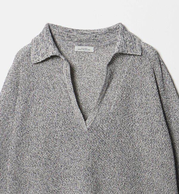 UNITED ARROWS green label relaxing「メランジ スキッパー プルオーバー ウォッシャブル」|ニット・セーター|