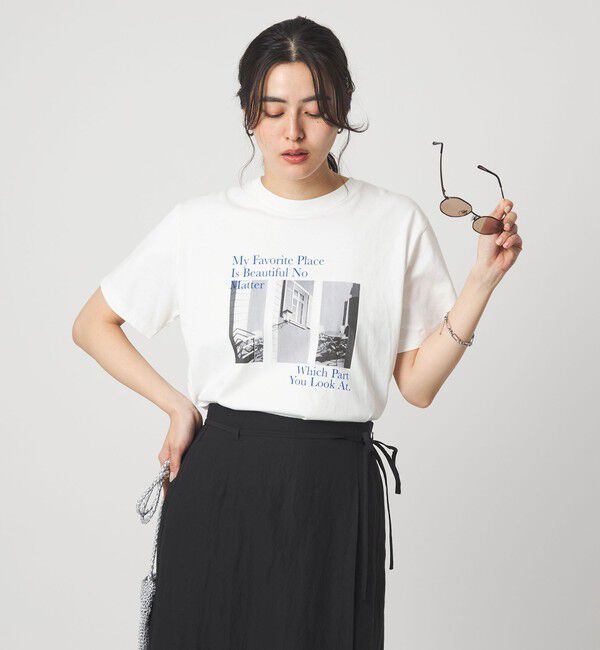 UNITED ARROWS green label relaxing「コラージュ フォト ショートスリーブ Tシャツ」|Tシャツ・カットソー|