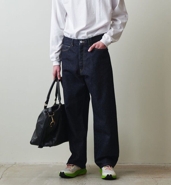 STEVEN ALAN「＜Steven Alan＞ 13.5oz デニム 5ポケット バギー テーパード パンツ」|デニム|
