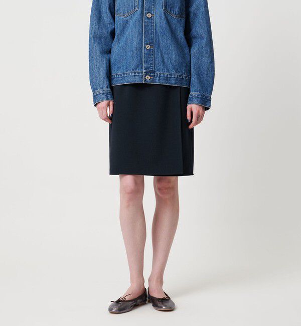 STEVEN ALAN「＜Steven Alan＞ダブルクロス ラップスカート」|スカート|NAVY