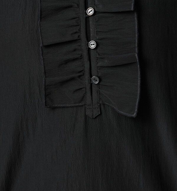 BEAUTY&YOUTH UNITED ARROWS「【WEB限定 Wardrobe DAILY MINIMAL】フリル Vネックブラウス ウォッシャブル」|シャツ・ブラウス|