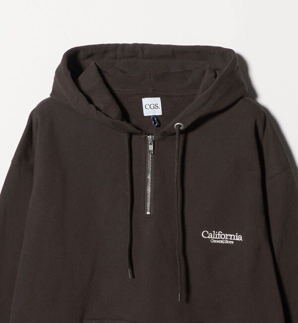 California General Store「＜CGS.＞オーガニックコットン ハーフジップ フーディ スウェット」|スウェット・ジャージ|