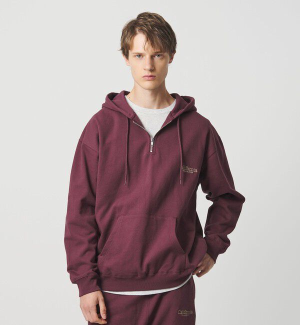 California General Store「＜CGS.＞オーガニックコットン ハーフジップ フーディ スウェット」|スウェット・ジャージ|