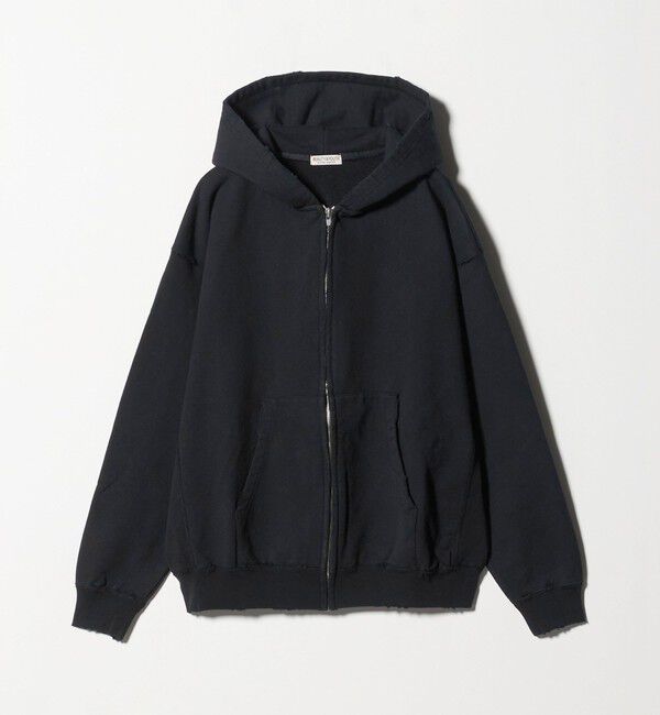 BEAUTY&YOUTH UNITED ARROWS「クラッシュ スウェット ジップ フーディ」|パーカー|