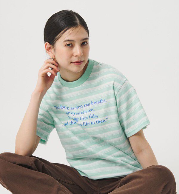 BEAUTY&YOUTH UNITED ARROWS「【別注】＜Samplee＞ボーダー ショートスリーブTシャツ」|Tシャツ・カットソー|