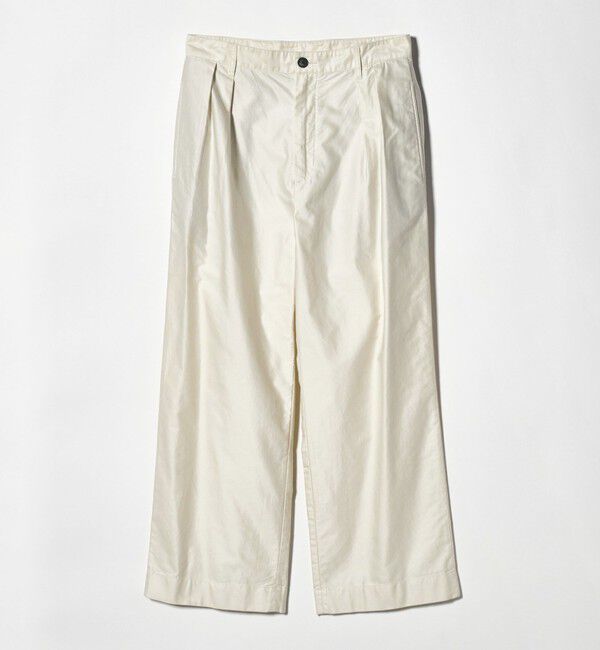 BEAUTY&YOUTH UNITED ARROWS「GIZA モールスキン 2タック パンツ NO.10」|チノ|OFF WHITE