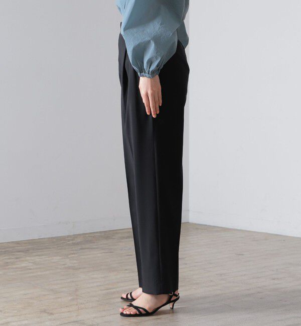 Demi-Luxe BEAMS 「AK+1 / スーパーブラック ストレートパンツ」|スラックス|