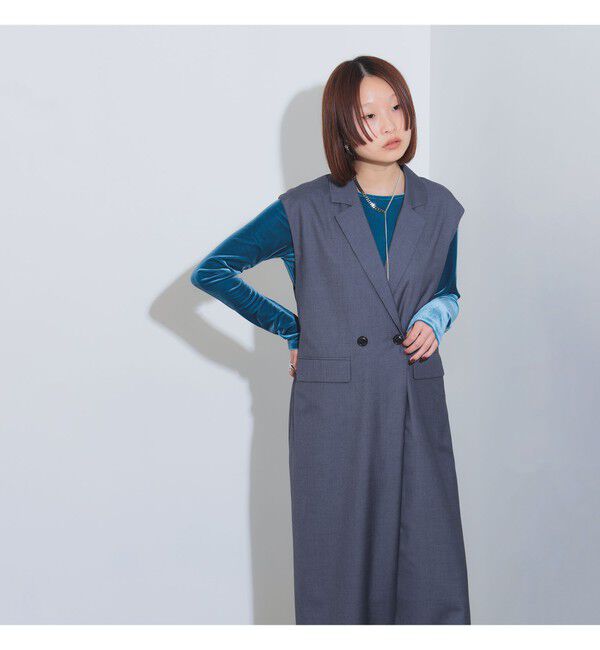 Ray BEAMS 「テーラードカラー サロペット」|オールインワン|