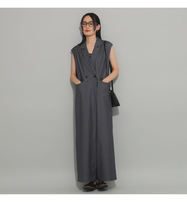 Ray BEAMS 「テーラードカラー サロペット」|オールインワン|