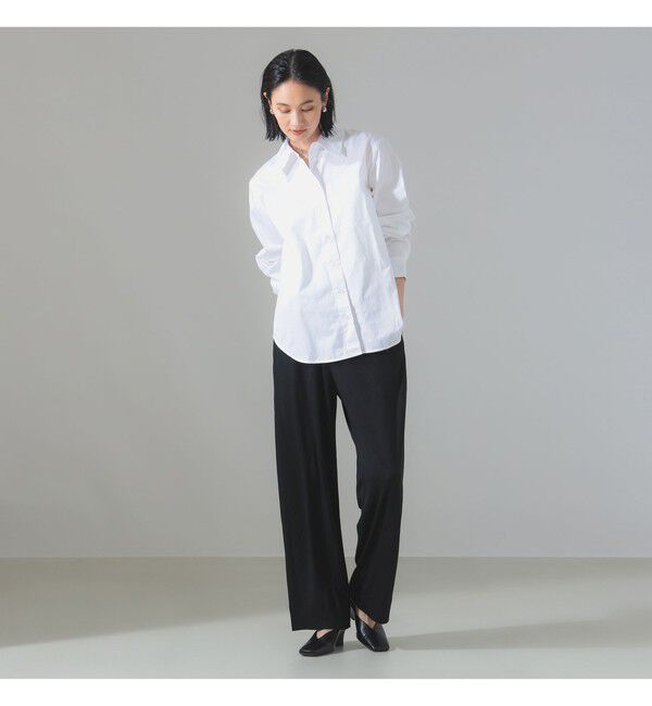 Demi-Luxe BEAMS 「WRAPINKNOT / メリノウール ワイド パンツ」|チノ|