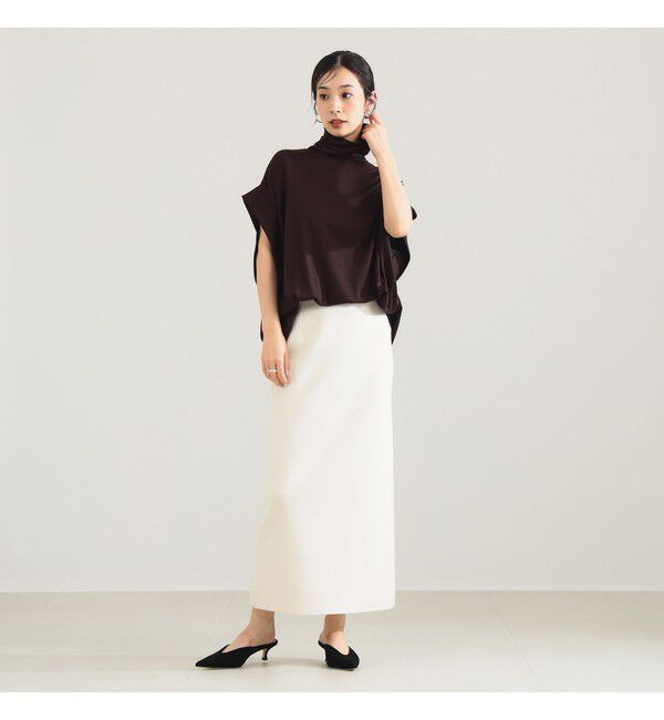 Demi-Luxe BEAMS 「【別注】COG THE BIGSMOKE / KENNA ハイネック フレンチスリーブ トップス」|Tシャツ・カットソー|