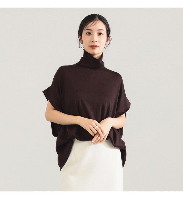 Demi-Luxe BEAMS 「【別注】COG THE BIGSMOKE / KENNA ハイネック フレンチスリーブ トップス」|Tシャツ・カットソー|