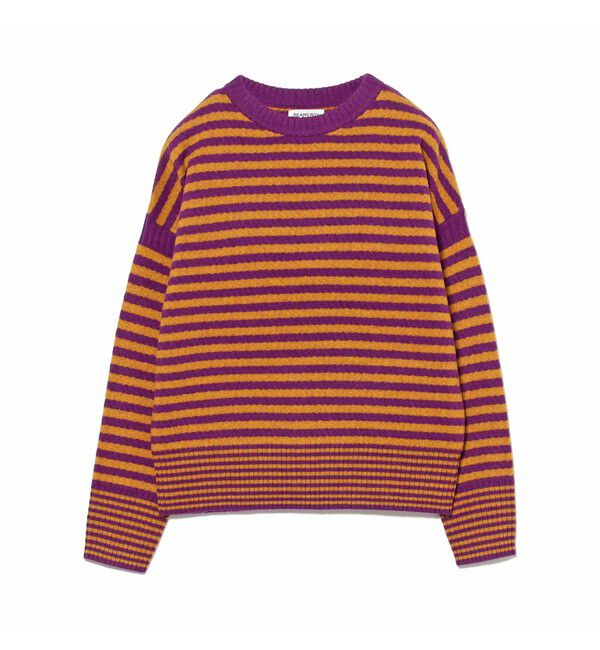 BEAMSBOY「7ゲージ ボーダー クルー ニット」|ニット・セーター|