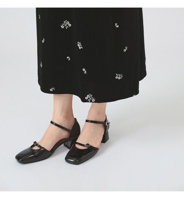 Ray BEAMS 「ベロア 刺繍 ワンピース」|ワンピース|