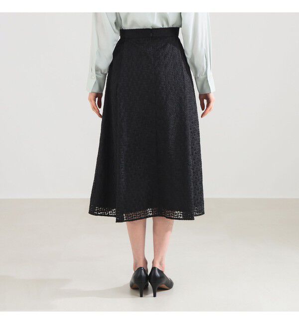 Demi-Luxe BEAMS 「オーガンジー エンブロイダリー フレアースカート」|スカート|
