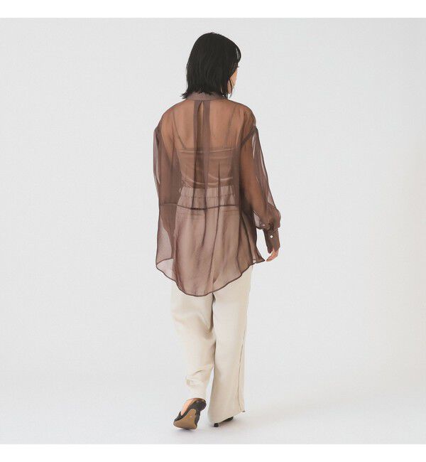 Ray BEAMS 「サテン ギャザー イージー パンツ」|チノ|