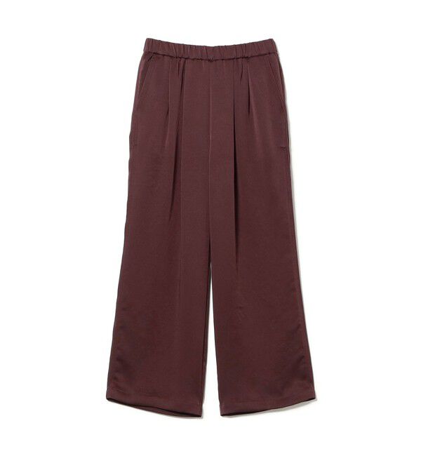 Ray BEAMS 「サテン ギャザー イージー パンツ」|チノ|