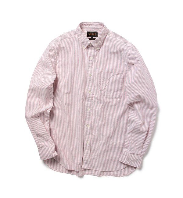 BEAMS PLUS「BEAMS PLUS / オックスフォード ストライプ ボタンダウン シャツ」|シャツ・ブラウス|