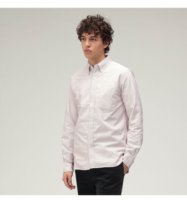 BEAMS PLUS「BEAMS PLUS / オックスフォード ストライプ ボタンダウン シャツ」|シャツ・ブラウス|