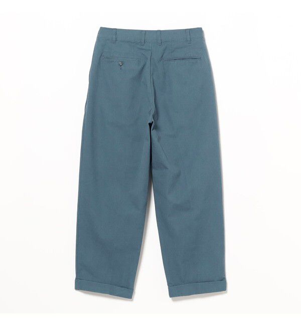 BEAMS PLUS「バイオウォッシュ 2プリーツ トラウザーズ」|チノ|
