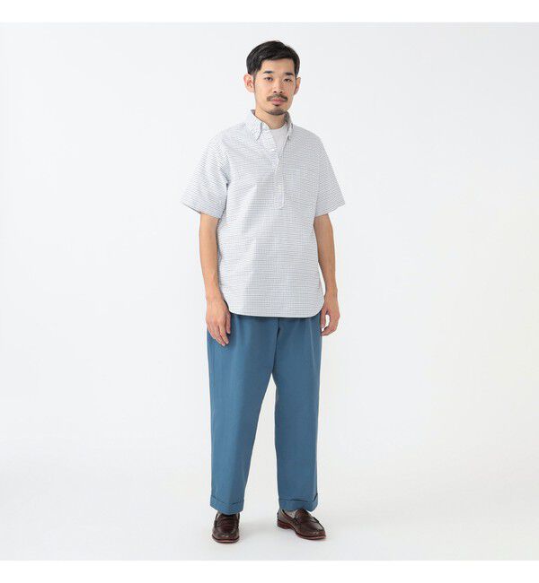 BEAMS PLUS「バイオウォッシュ 2プリーツ トラウザーズ」|チノ|