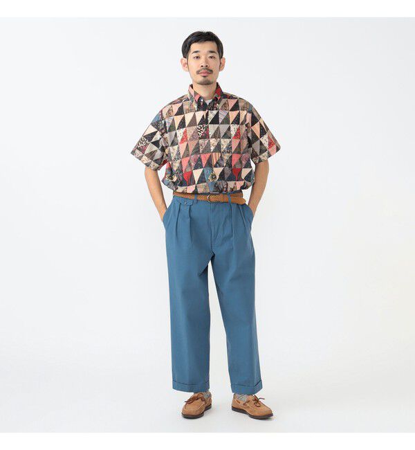 BEAMS PLUS「バイオウォッシュ 2プリーツ トラウザーズ」|チノ|