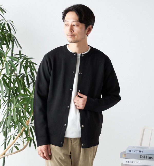 SHIPS any「SHIPS any: 〈手洗い可能〉 ミラノリブ クルーネック カーディガン 24SS◇」|カーディガン|