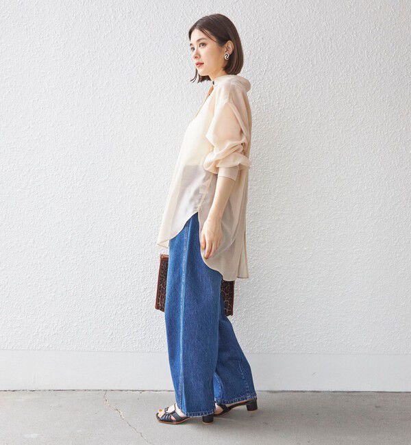 SHIPS for women「〈洗濯機可能〉ウォッシャブル ウール ボイル シャツ」|シャツ・ブラウス|