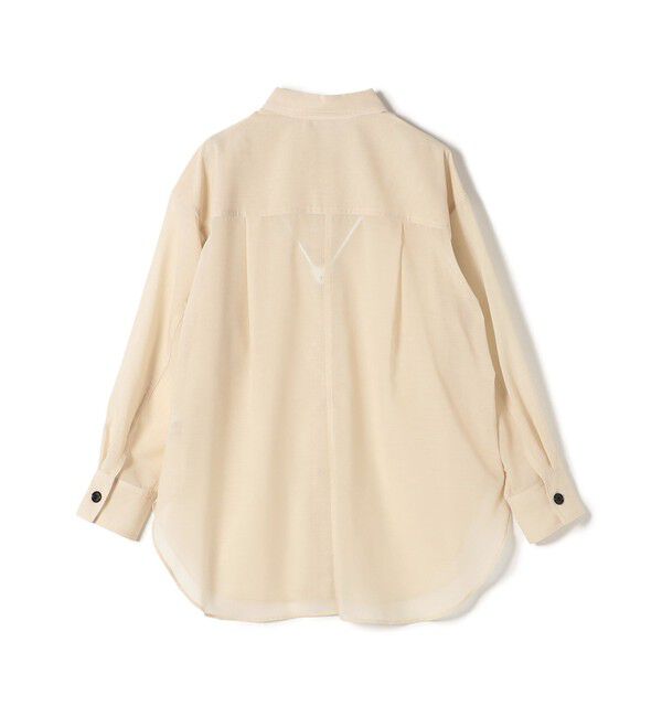 SHIPS for women「〈洗濯機可能〉ウォッシャブル ウール ボイル シャツ」|シャツ・ブラウス|