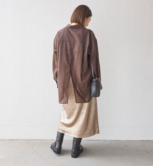 SHIPS for women「〈洗濯機可能〉ウォッシャブル ウール ボイル シャツ」|シャツ・ブラウス|