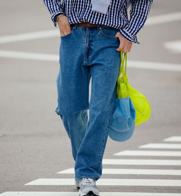 SHIPS「SHIPS: 〈セットアップ対応〉 13.5oz リラックス デニム 5ポケット パンツ」|デニム|ライトブルー