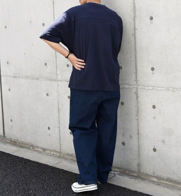 SHIPS any「SHIPS any: バックサイド / スリーブ プリーツ スケアスリーブ ワイド Tシャツ◇」|Tシャツ・カットソー|