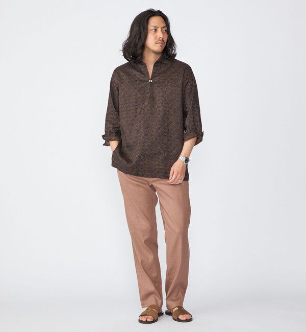 SHIPS「SHIPS: SOLOTEX(R) リネン 7スリーブ カプリシャツ」|シャツ・ブラウス|