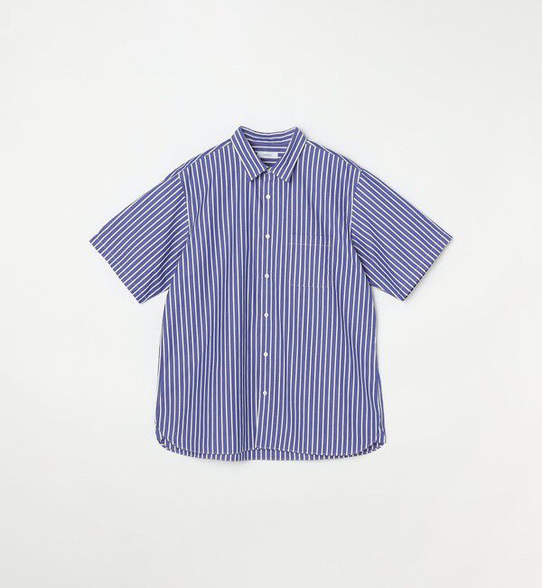 SHIPS any「SHIPS any: ブルーパレット ソリッド / ストライプ リラックス レギュラーカラー シャツ◇」|シャツ・ブラウス|