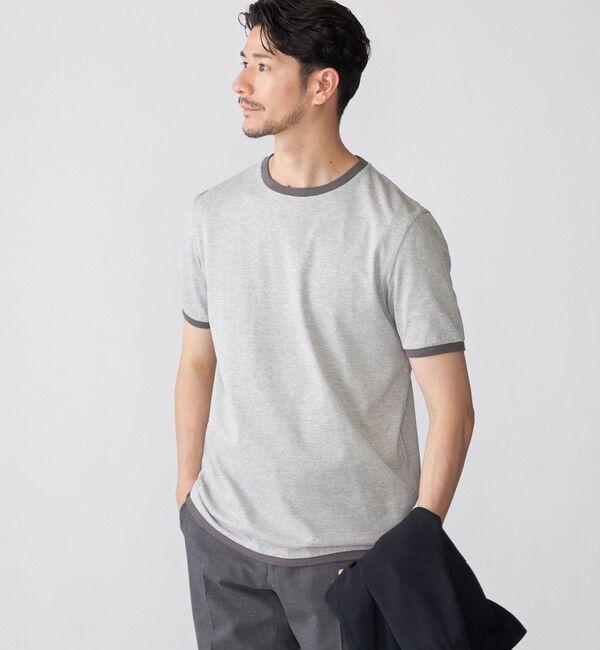 SHIPS「SHIPS: バーズアイ クルーネック Tシャツ」|Tシャツ・カットソー|