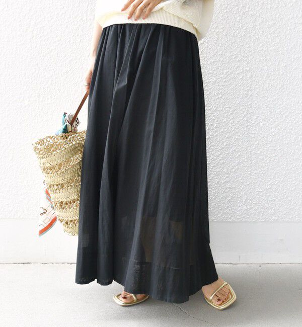 SHIPS for women「〈手洗い可能〉ウエスト ゴム ギャザー スカート 2」|スカート|
