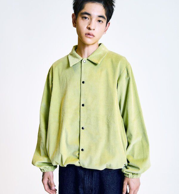 SHIPS「City Ambient Products: コーデュロイ コーチ ジャケット」|ブルゾン・スタジャン|