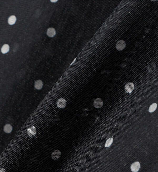 SHIPS for women「【WEB限定】〈手洗い可能〉ドット / レオパード プリント シアー ブラウス」|シャツ・ブラウス|