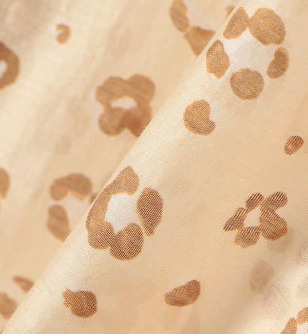 SHIPS for women「【WEB限定】〈手洗い可能〉ドット / レオパード プリント シアー ブラウス」|シャツ・ブラウス|